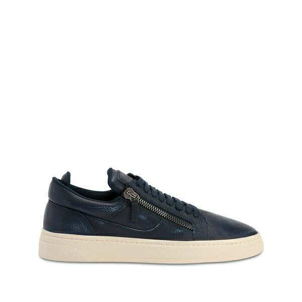 ジュゼッペザノッティ メンズ スニーカー シューズ Gz94 double-zip low-top sneakers Blue|asty
