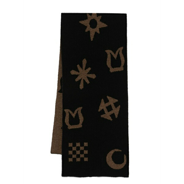 ナヌーシュカ メンズ えり巻き・袈裟・えり巻き 付属物 Jacquard scarf Black