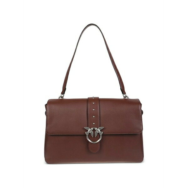 ピンコ レディース ショルダーバッグ バッグ Leather shoulder bag Brown|asty