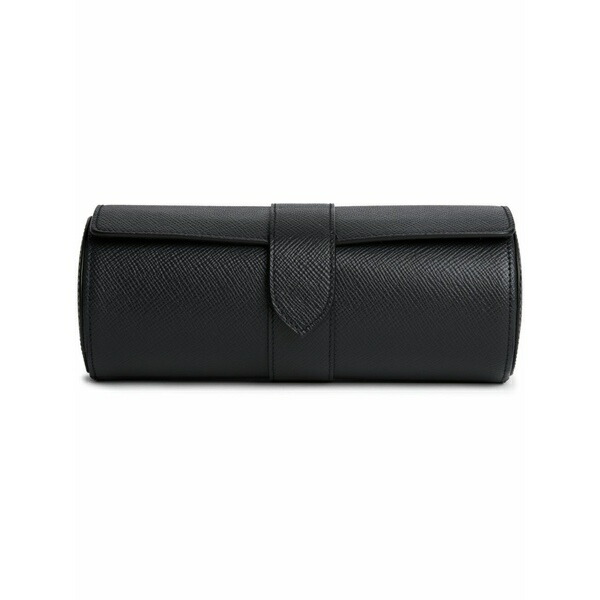 スマイソン メンズ ウオッチ 付属品 Panama leather 3-watch roll Black