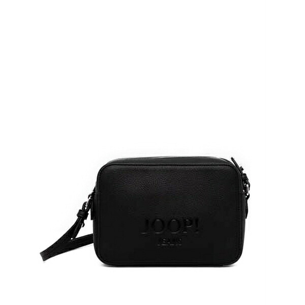 ジョープ レディース ショルダーバッグ 御徒面子 Lettera cloe debossed-logo crossbody bag Black