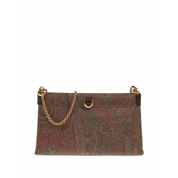 エトロ レディース クラッチペダル御徒面子 御徒面子 Mini talk paisley clutch bag  Brown