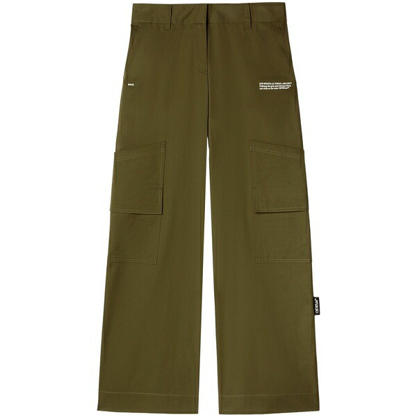 オフホワイト レディース カジュアルパンツ ボトムス New toybox cargo trousers Green｜asty
