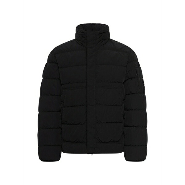 シーピーカンパニー メンズ ジャケット＆ブルゾン アウター Quilted puffer jacket Black｜asty
