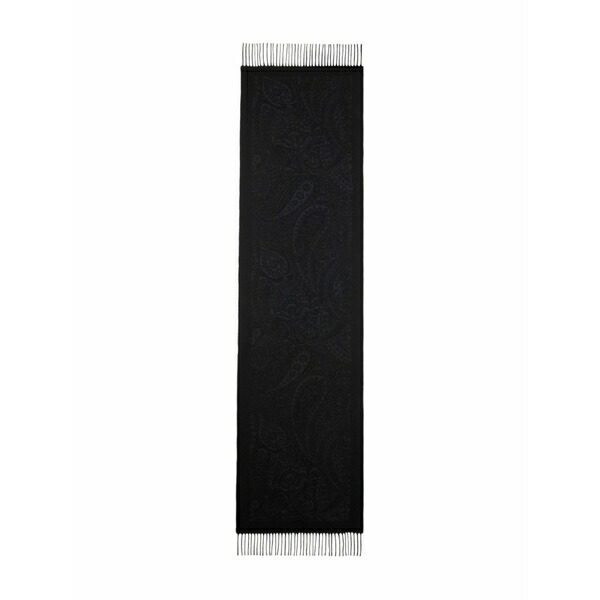 エトロ レディース えり巻き・袈裟・えり巻き 付属物 Jacquard floral paisley-motif scarf Black