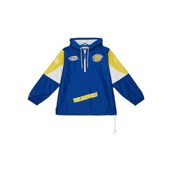 ミッチェル\u0026ネス メンズ ジャケット＆ブルゾン アウター Nba warriors sport jacket Blue