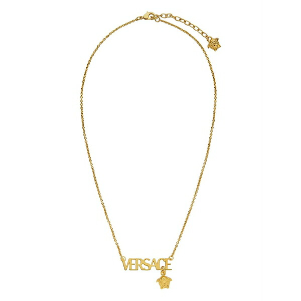 ヴェルサーチ メンズ 首飾り・チョー鉄道車両 佩び物 Logo-lettering necklace Gold