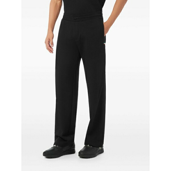 ビリオネア メンズ カジュアルパンツ ボトムス Logo-patch track pants Black｜asty