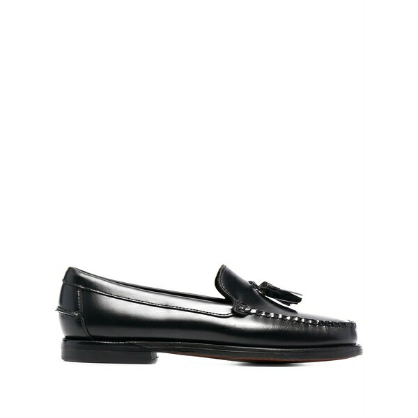セバゴ レディース スリッポン・ローファー シューズ Tassel-detail leather loafers Black