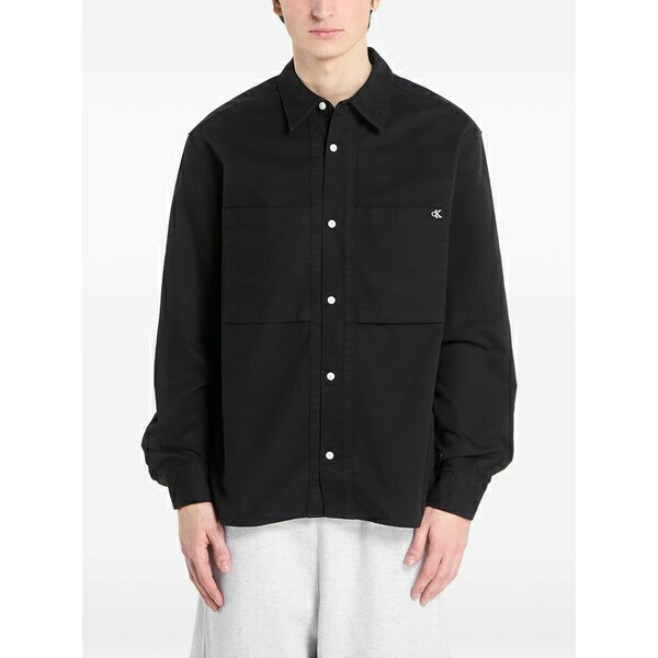 カルバンクライン メンズ シャツ トップス Pocket shirt Black