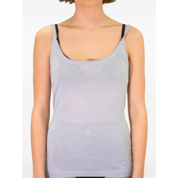 ラ ローズ レディース カットソー トップス Scoop-neck tank top Blue｜asty 84,590円