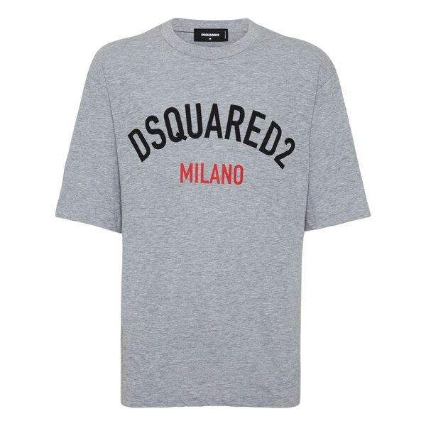 ディースクエアード メンズ ティーシャツ トップス Milano t-shirt Grey トップス-メンズファッション-Tシャツ・カットソー