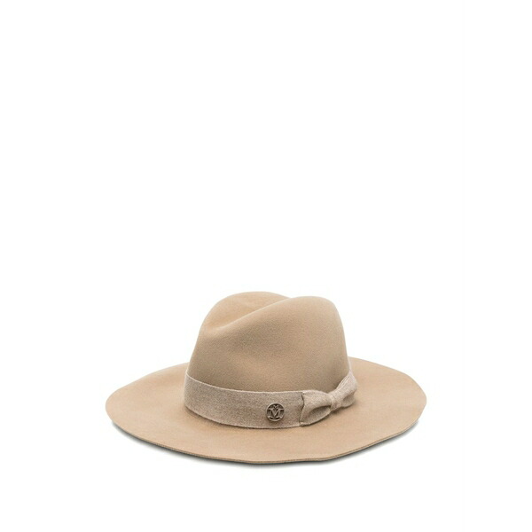 メゾンミッシェル  レディース 鳥打ち帽 付属物 Bow-detailed felt hat -