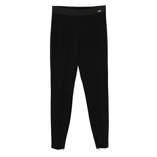カンビオ レディース レギンス ボトムス Zip-detail leggings Black