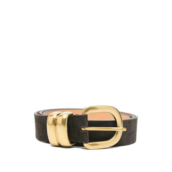 バイマレンバーガー レディース 胴締め 付属物 Zoira suede-buckle belt Brown レディースベルト-バッグ・小物・ブランド雑貨