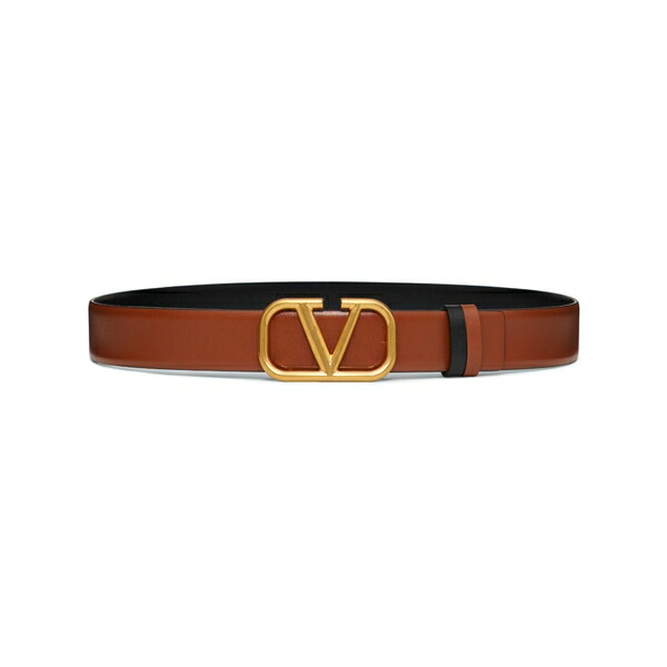 ヴァレンティノ ガラヴァーニ レディース 胴締め 佩び物 30粍 vlogo signature reversible belt Brown
