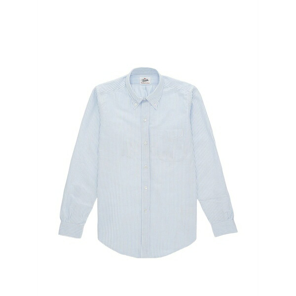 フォルテラ メンズ シャツ トップス Striped pocket shirt Blue｜asty