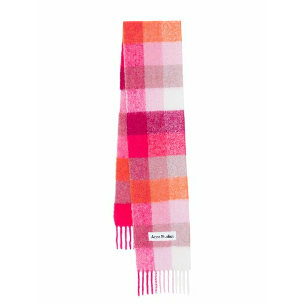 アクネ ストゥディオズ メンズ えり巻き・袈裟・えり巻き 付属物 Checked scarf Pink