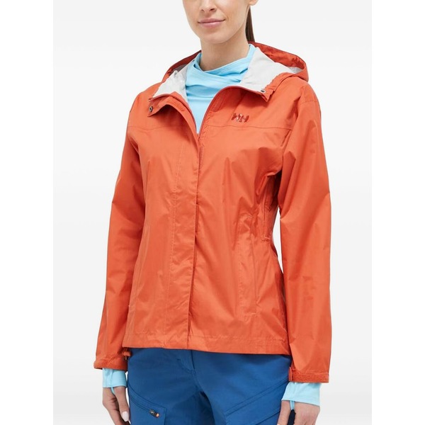 ヘリーハンセン レディース 上衣＆上衣 アウター Loke hooded logo-detail jacket Orange コート・ジャケット-レディースファッション
