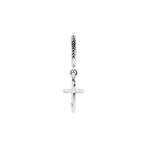 エマニュエレ ビコッキ メンズ ピアス・イヤリング 付属品 Cross earring Silver