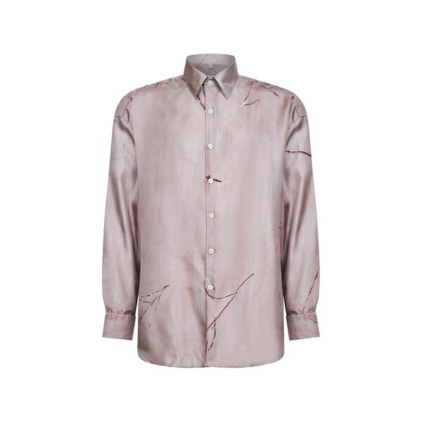 コスチュームメイン メンズ シャツ トップス Printed shirt Pink|asty