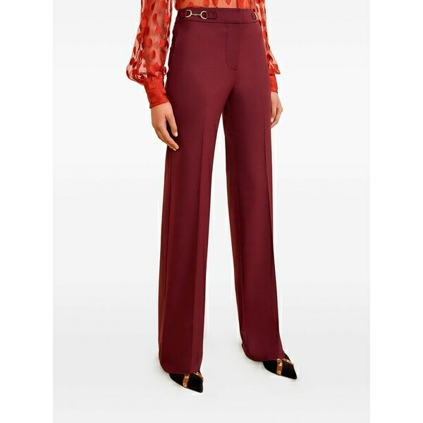 ウラ・ジョンソン レディース カジュアルパンツ ボトムス Quartier flated trousers Red｜asty