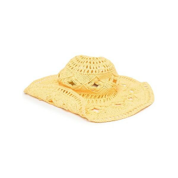 ラスランバジンスキー レディース 帽子 アクセサリー Woven sun hat Yellow｜asty