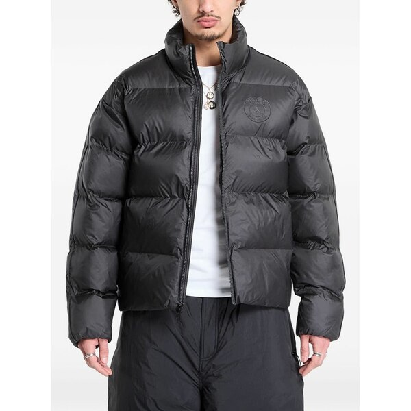 ジョーダン メンズ ジャケット＆ブルゾン アウター X paris saint-germain padded jacket Black｜asty
