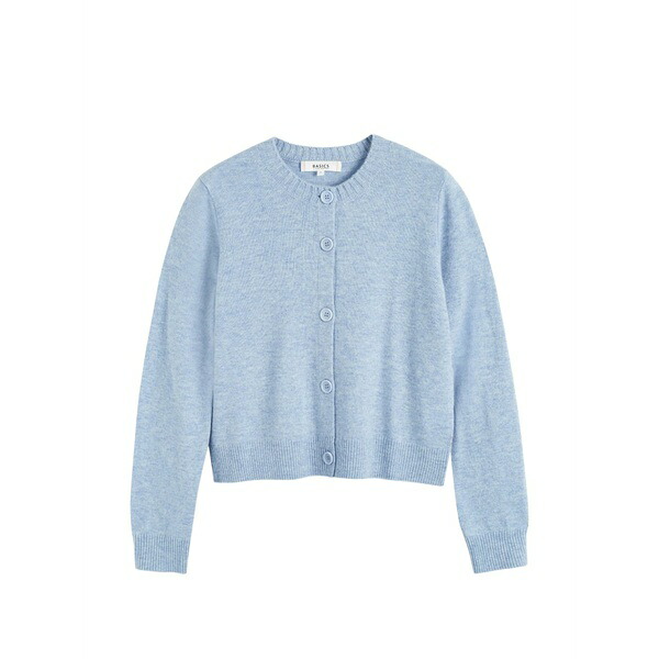 チンティアンドパーカー レディース ジレー アウター Crew-neck button-up cardigan Blue