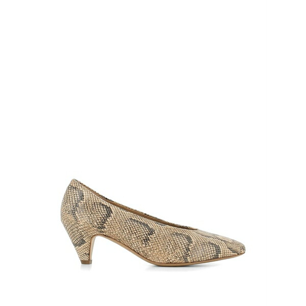 デル カルロ レディース パンプス シューズ Snakeskin pumps Neutrals