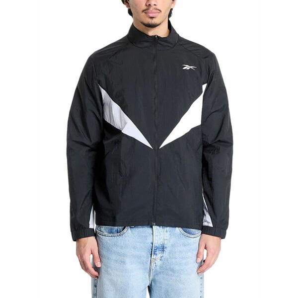 リーボック メンズ ジャケット&ブルゾン アウター basketball track jacket Black|asty