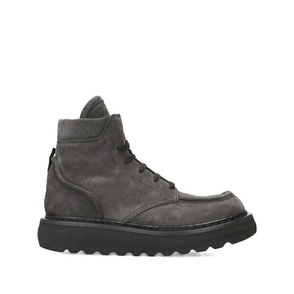 プレミアータ メンズ ブーツ シューズ Lace-up platform boots Grey