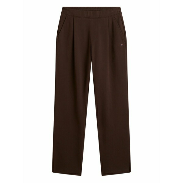 トミー ヒルフィガー メンズ カジュアルパンツ ボトムス Logo-detail trousers Brown