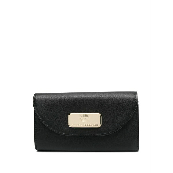 シアラフェラーニ レディース 紙入れ 付属品 Logo-plaque jewellery bag Black