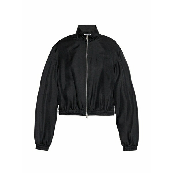 アレキサンダーワン レディース 上衣＆上衣 アウター Zip-up elasticated-hem jacket Black