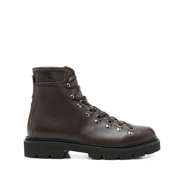 バリー メンズ ブーツ シューズ Lace-up boots Brown