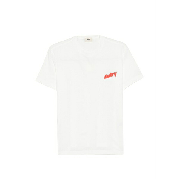 オートリー レディース Tシャツ トップス Logo-print t-shirt White|asty