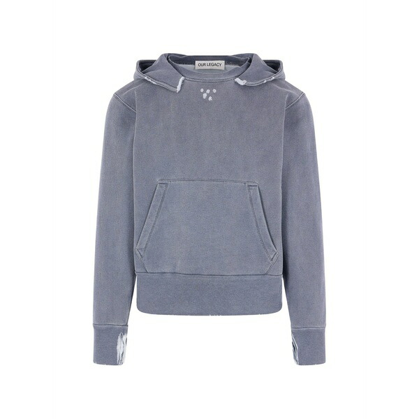 アワーレガシー レディース パーカー・スウェットシャツ アウター Kangaroo-pocket hoodie Blue