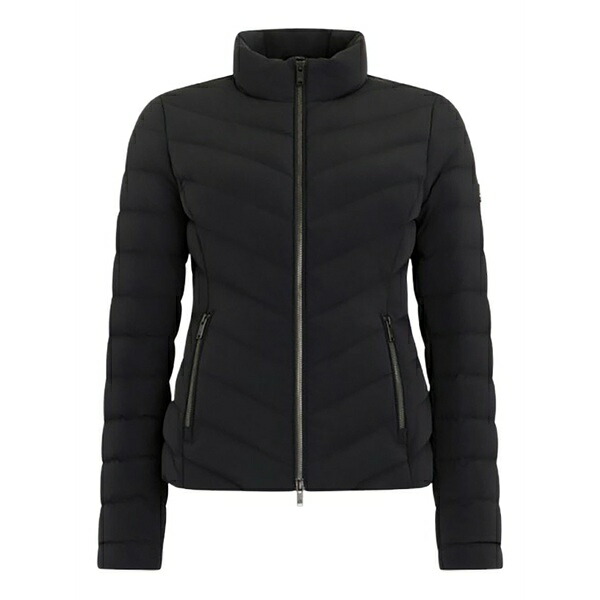 ムースナックルズ レディース ジャケット＆ブルゾン アウター Elora zip-up puffer jacket Black｜asty