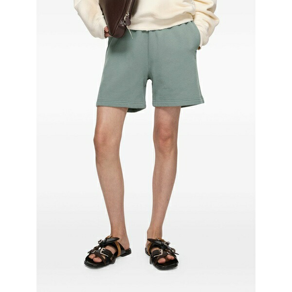 アクネ ストゥディオズ メンズ カジュアルパンツ ボトムス Logo-patch shorts Green|asty