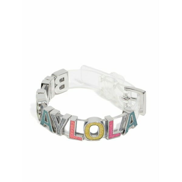 ビンバ イ ローラ レディース ブレスレット・バングル・アンクレット アクセサリー Glitter-letter bracelet Silver|asty