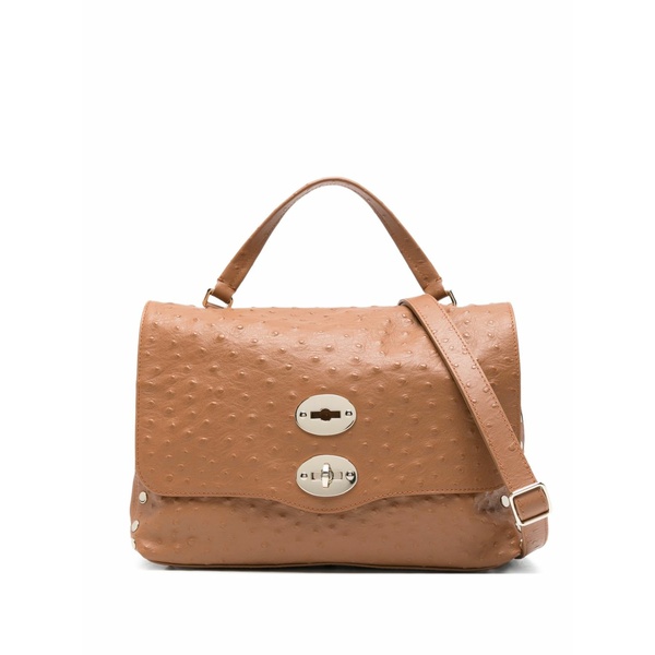 ザネラート レディース トートバッグ バッグ Studded top-handle tote bag Brown