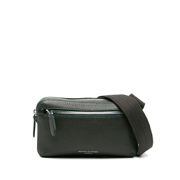 アスピナルオブロンドン メンズ ショルダーバッグ 御徒面子 Reporter forest messenger bags Green