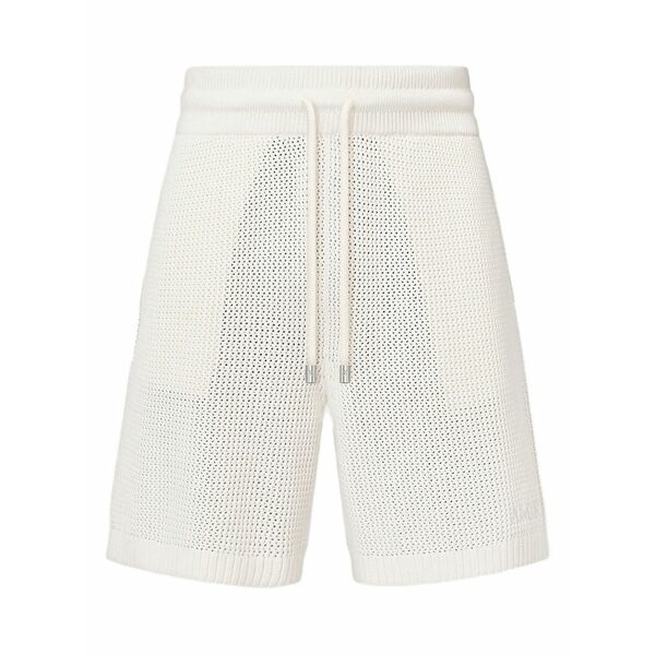 アミリ メンズ カジュアルパンツ ボトムス Crochet shorts Neutrals|asty