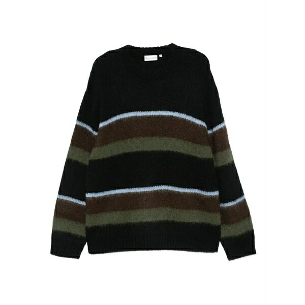 カーハート メンズ ニット\u0026セーター アウター Merton striped jumper Black