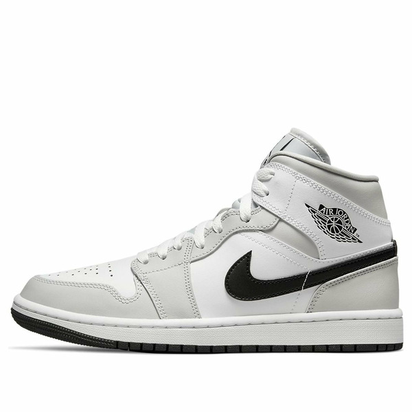 Air Jordan ジョーダン レディース スニーカー White/Light Smoke Grey 【(WMNS) Air Jordan 1 Mid \u0027Grey Fog\u0027 BQ6472-015】  大きさ US_8(25.0糎)