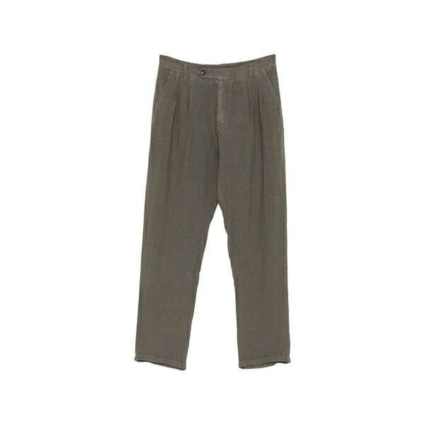 エムシーツーセイントバース メンズ 心地好いズボン下 ボトムス Havier pleated-front trousers Green