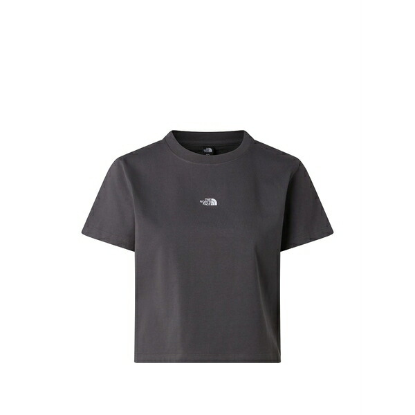 北の方人間の顔 レディース プルオーバー トップス Logo t-shirt Grey