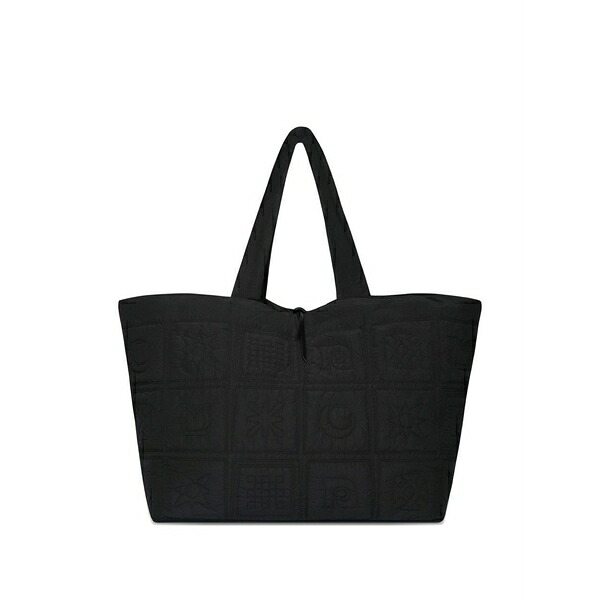 ナヌーシュカ メンズ トートバッグ 御徒面子 Symbol quilted geometric tote bag Black