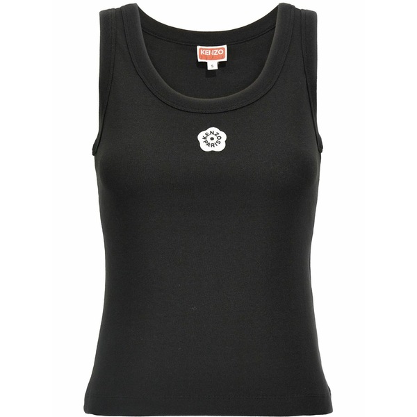ケンゾー レディース カットソー トップス Boke flower 2.0 tank top Black